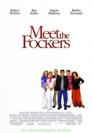 Meet The Fockers Movie Poster Ds 27x40 Robert Deniro Ben Stiller 2004
