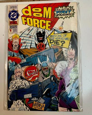 Vintage " Doom Force " 1 Dc Comics " Special " 1992 Collectible In Plastic 11