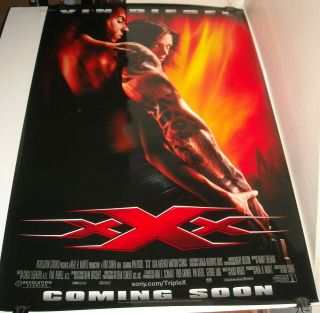 Rolled 2002 Xxx Advance Double Sided Movie Poster Vin Diesel Asia Argento