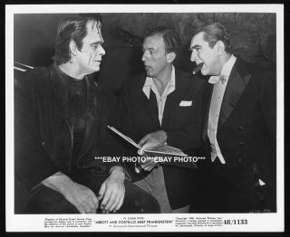 Abbott And Costello Meet Frankenstein Glenn Strange Bela Lugosi Candid Photo