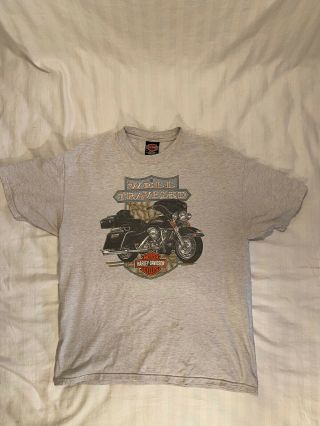 Rare Vintage Vtg 90s 1998 Harley Davidson Glendale Arizona Grey Shirt Size Xl
