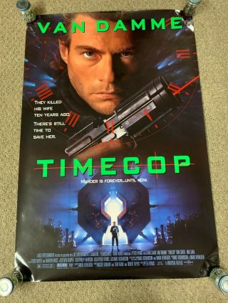 Time Cop Theatrical Movie Poster 27x40 Jean Claude Van Damme - Rolled