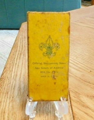 Vintage Official Boy Scouts Of America Sharpening Stone 1950 