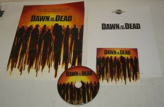 Dawn Of The Dead Movie Promo Press Kit With Cd / Dvd Sarah Polley Ving Rhames