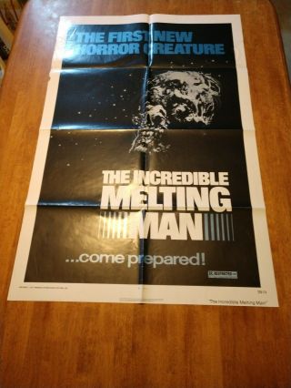 The Incredible Melting Man 1977 Movie Poster American International Pictures