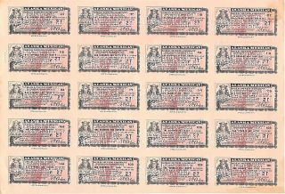 Vintage Sheet Of 20,  500 Share Certificates In The Alaska - Mexican Gold Mining Co