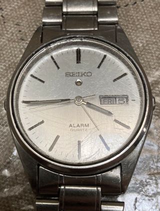 Vintage Men’s Seiko Alarm Watch Not Parts/repair