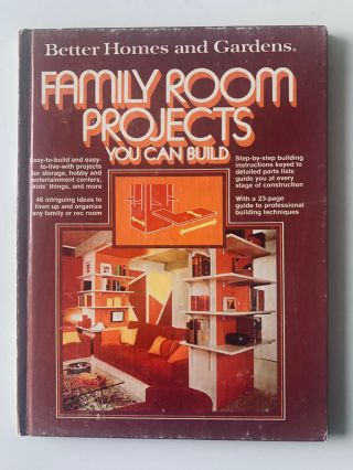 1978.  Family Room Projects You Can Build By Bh&g Diy Mid Century Modern Vintage