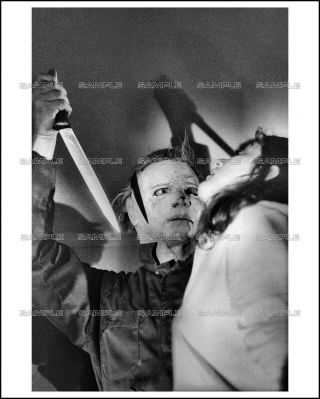 Halloween Ii (1981) 8x10 Photo 06 Dick Warlock As Michael Myers (b&w)