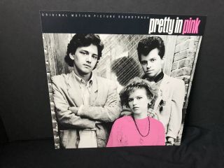 Vintage Pretty In Pink Soundtrack Album Flat Promo Poster