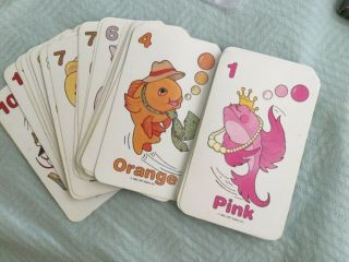 Go Fish Jumbo Card Game Vintage By Playskool.  Complete Deck 5.  5 Inches 40 Cards
