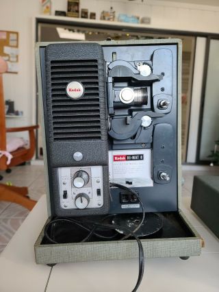 Vintage Kodak Hi - Mat 8 Mm Film Camera Projector Model A35.