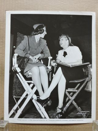 Lucille Ball With Vera Zorina Leggy Candid Photo 1946 Lover Come Back
