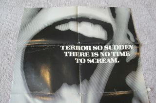 Vintage Silent Scream One Sheet Horror Movie Poster 2