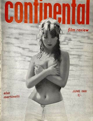 Continental Film Review June 1968 Elsa Martinelli Cover