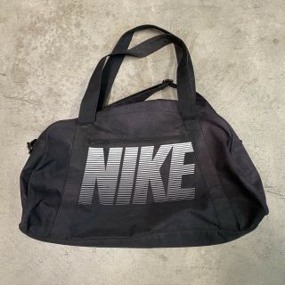 Vintage Nike Gradient Logo Duffel Bag Distressed Gym Bag Y2k