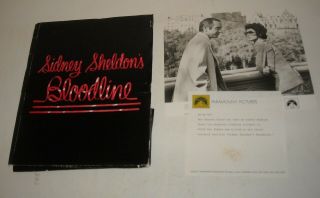 1979 Sidney Sheldon Bloodline Movie Press Kit W 14 Photos Audrey Hepburn