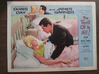 The Thrill Of It All (1963) Doris Day,  James Garner Universal Lobby Card 6