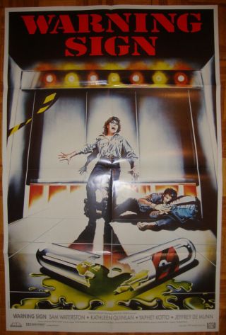 Warning Sign - Sci - Fi - Sam Waterston - Y.  Kotto - K.  Quinlan - Os French (26x41 Inch)