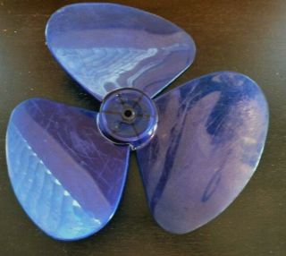 Vintage Blue Plastic Fan Blade 11 1/2 " Galaxy,  Emerson,  Lasko,  Tatung,  Sears