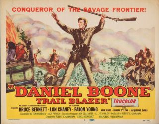 Daniel Boone Trail Blazer (1956) 11x14 Title Card 1