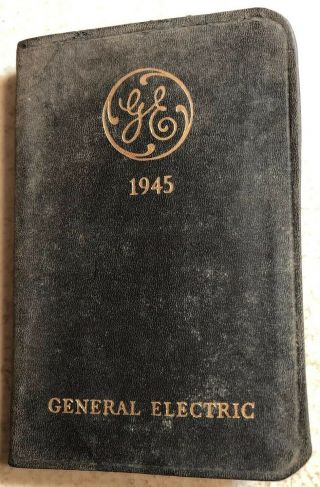 Vintage Calendar Diary - 1945 - Ww2 - General Electric Supply Company