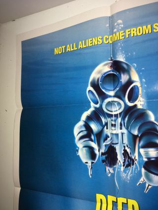 DEEP STAR SIX Movie Poster 1989 Sci Fi Horror Sea Monster Scuba Diving 2