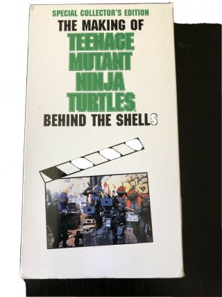 Making Of Teenage Mutant Ninja Turtles Behind The Shells Tmnt 1991 Vhs Vintage
