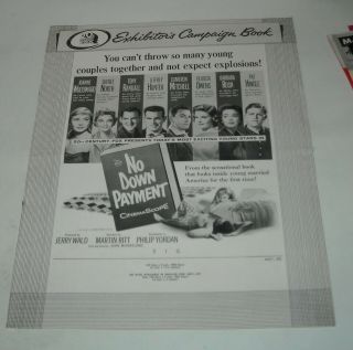1957 No Down Payment Promo Movie Pressbook Joanne Woodward Sheree North