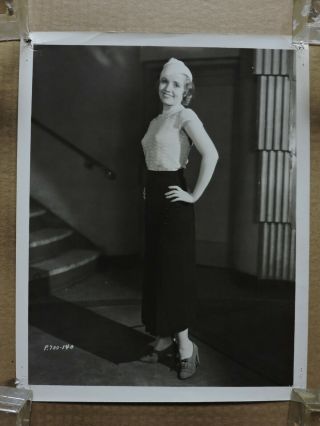 Lillian Miles Fashion Portrait Photo 1933 Moonlight And Pretzels