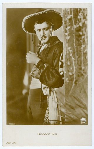 Silent Movie Actor Richard Dix Vintage Ross Photo Postcard