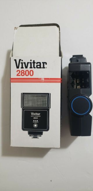 Vivitar 2800 Auto Thyristor Camera Flash Photo Light Vintage