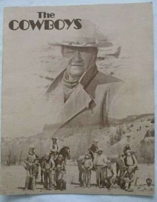 The Cowboys Premier Movie Program Starring John Wayne