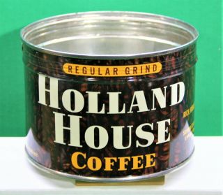 Vintage Holland House Coffee 1 Lb Keywind Tin Can Rare Eppens Smith Co Ny