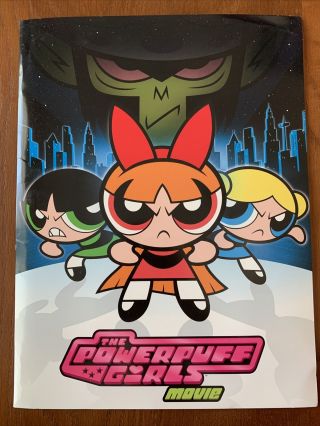 The Powerpuff Girls Promo Movie Press Kit With Cd / Dvd Cartoon Network Animated