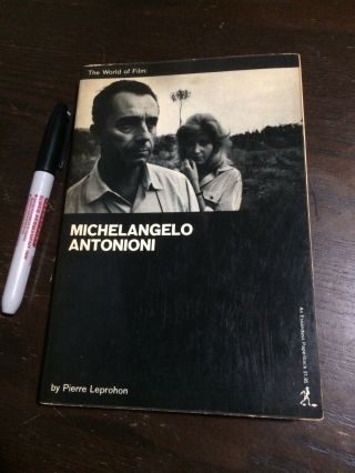 Michelangelo Antonioni The World Of Film Book 1963 Paperback Vintage Film Book