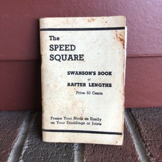 Vintage 1958 The Speed Square: Swanson 