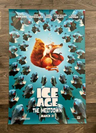 Ice Age 2 The Meltdown Two Sided Movie Theater Poster 27x40 - Version A