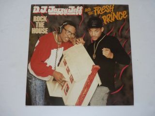 Will Smith Dj Jazzy Jeff Fresh Prince Rock Lp Record Photo Flat 12x12 Poster