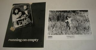 1987 Running On Empty Promo Movie Press Kit 11 Photos River Phoenix Thriller