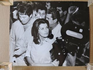 Senta Berger By The Camera Candid Photo 1966 Cast A Giant Shadow