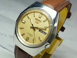 Vintage Seiko 5 Mechanical Automatic Japan Movement Mens Wrist Watch Og195 F