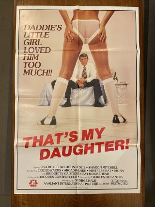 Thats My Daughter 1982 Adult Film One Sheet Poster