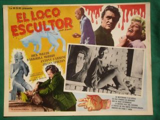 A Bucket Of Blood Horror Monster Roger Corman Spanish Orig Mexican Lobby Card 1
