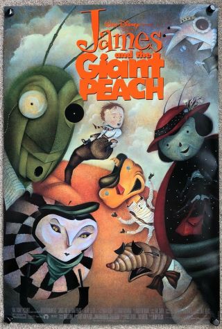 James And The Giant Peach Movie Poster - 2 Sided Ver B 27x40 Disney