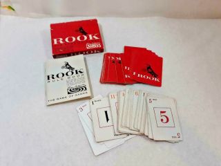 Vintage 1963 Rook Card Game W/ Instructions Complete Ships