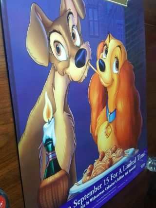 Lady And The Tramp Orig Video Release Poster Movie Poster 1 Sided 40 X 27