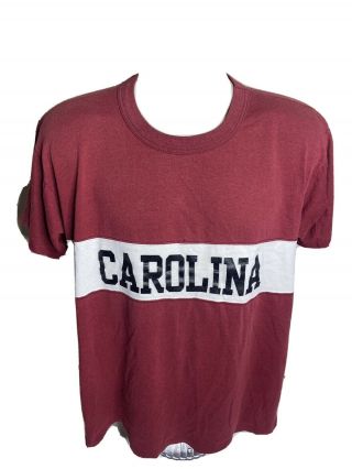 Vintage 80s South Carolina Gamecocks Short Sleeve T Shirt Men’s Size Large Red
