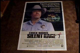Silent Rage Movie Poster 1962 Chuck Norris