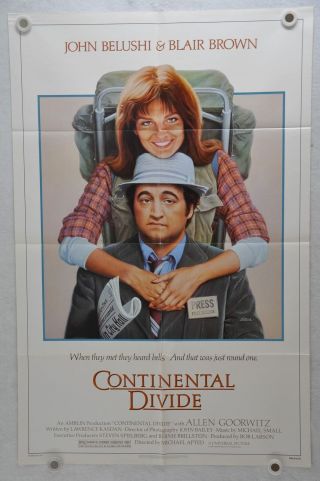 1981 Continental Divide 1sh Movie Poster 27 X 41 John Belushi